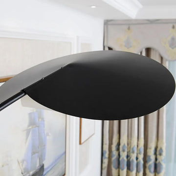 70" Tall Black Arc Floor Lamp Metal Overarching Floor Reading Lamp